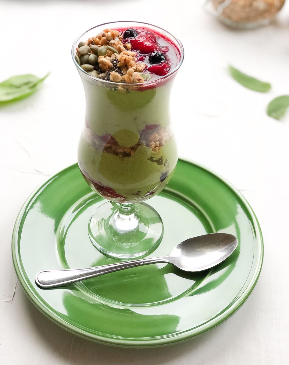 Kale and Spinach Smoothie Parfait 6