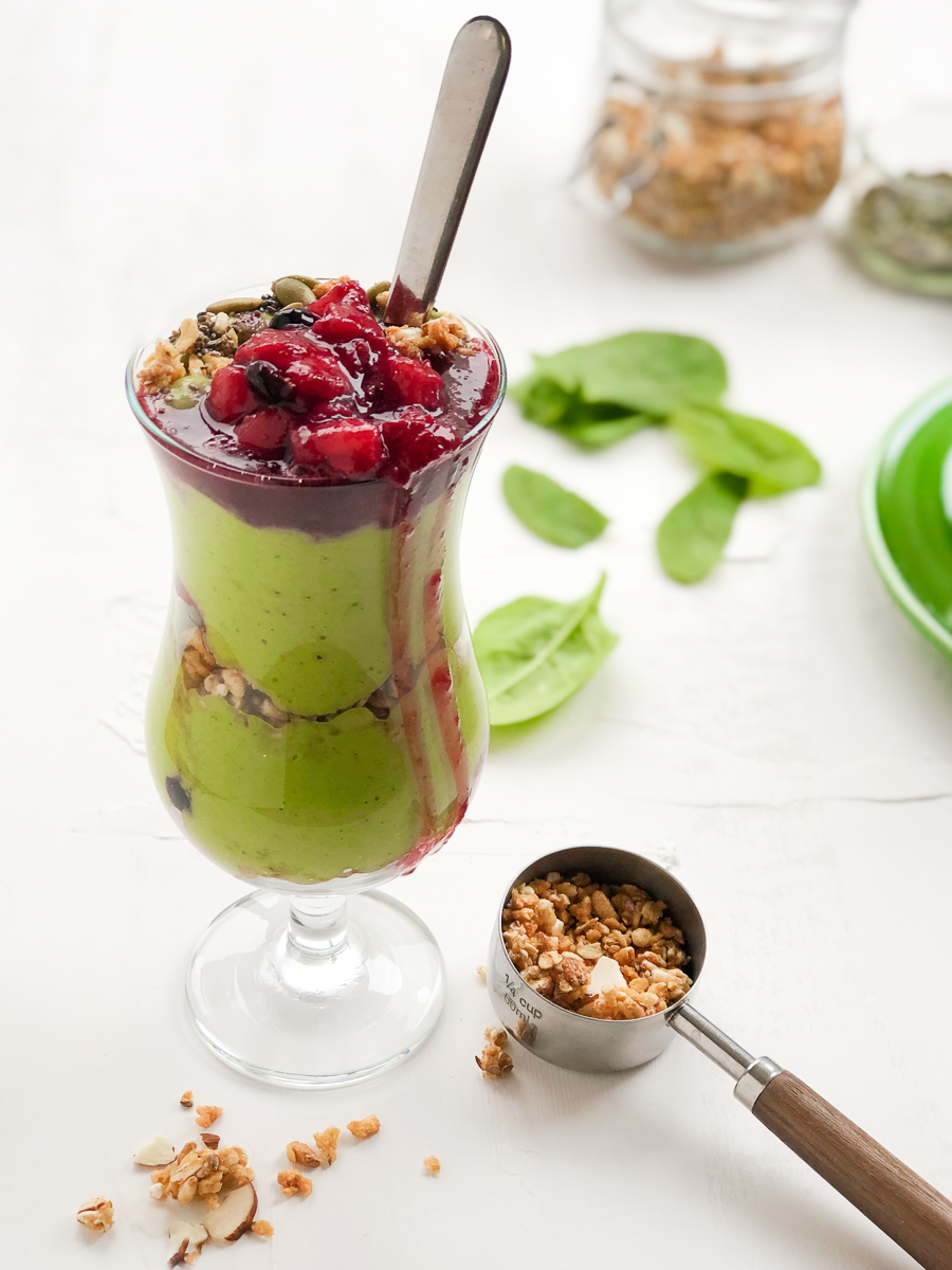 Kale and Spinach Smoothie Parfait 3